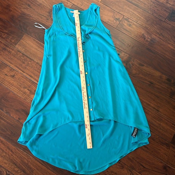 Forever21 | Casual turquoise hi low dress tunic - Picture 4 of 6